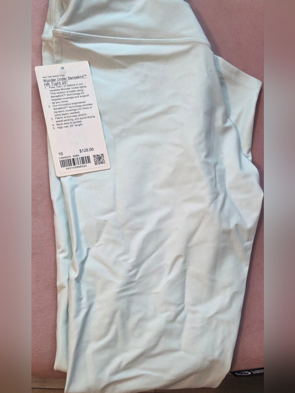 lululemon athletica High-Rise Wunder Under Tight in Light Blue Size 10 New